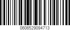 Código de barras (EAN, GTIN, SKU, ISBN): '0606529094713'