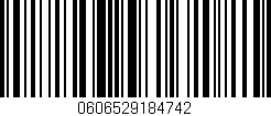 Código de barras (EAN, GTIN, SKU, ISBN): '0606529184742'