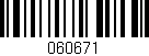 Código de barras (EAN, GTIN, SKU, ISBN): '060671'