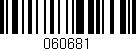 Código de barras (EAN, GTIN, SKU, ISBN): '060681'