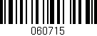 Código de barras (EAN, GTIN, SKU, ISBN): '060715'