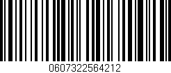 Código de barras (EAN, GTIN, SKU, ISBN): '0607322564212'