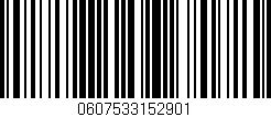 Código de barras (EAN, GTIN, SKU, ISBN): '0607533152901'