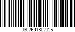 Código de barras (EAN, GTIN, SKU, ISBN): '0607631602025'