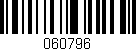 Código de barras (EAN, GTIN, SKU, ISBN): '060796'