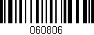 Código de barras (EAN, GTIN, SKU, ISBN): '060806'