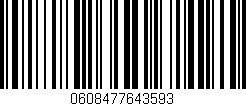 Código de barras (EAN, GTIN, SKU, ISBN): '0608477643593'