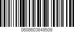 Código de barras (EAN, GTIN, SKU, ISBN): '0608603849509'