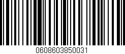 Código de barras (EAN, GTIN, SKU, ISBN): '0608603850031'