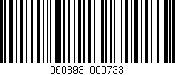 Código de barras (EAN, GTIN, SKU, ISBN): '0608931000733'