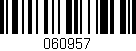 Código de barras (EAN, GTIN, SKU, ISBN): '060957'
