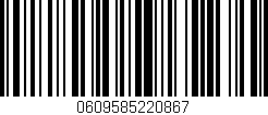 Código de barras (EAN, GTIN, SKU, ISBN): '0609585220867'