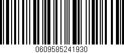Código de barras (EAN, GTIN, SKU, ISBN): '0609585241930'