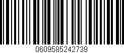 Código de barras (EAN, GTIN, SKU, ISBN): '0609585242739'