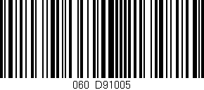 Código de barras (EAN, GTIN, SKU, ISBN): '060/D91005'