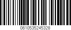 Código de barras (EAN, GTIN, SKU, ISBN): '0610535245328'