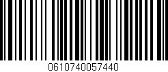 Código de barras (EAN, GTIN, SKU, ISBN): '0610740057440'