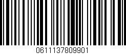 Código de barras (EAN, GTIN, SKU, ISBN): '0611137809901'