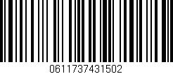 Código de barras (EAN, GTIN, SKU, ISBN): '0611737431502'