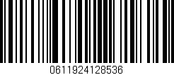 Código de barras (EAN, GTIN, SKU, ISBN): '0611924128536'