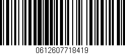 Código de barras (EAN, GTIN, SKU, ISBN): '0612607718419'