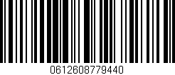 Código de barras (EAN, GTIN, SKU, ISBN): '0612608779440'
