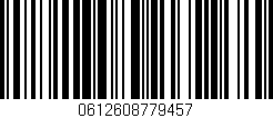 Código de barras (EAN, GTIN, SKU, ISBN): '0612608779457'