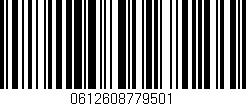 Código de barras (EAN, GTIN, SKU, ISBN): '0612608779501'