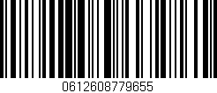 Código de barras (EAN, GTIN, SKU, ISBN): '0612608779655'