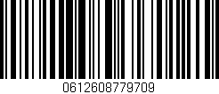Código de barras (EAN, GTIN, SKU, ISBN): '0612608779709'