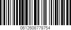 Código de barras (EAN, GTIN, SKU, ISBN): '0612608779754'