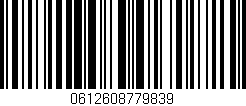 Código de barras (EAN, GTIN, SKU, ISBN): '0612608779839'