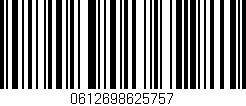 Código de barras (EAN, GTIN, SKU, ISBN): '0612698625757'