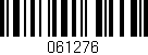 Código de barras (EAN, GTIN, SKU, ISBN): '061276'