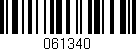 Código de barras (EAN, GTIN, SKU, ISBN): '061340'