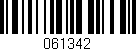 Código de barras (EAN, GTIN, SKU, ISBN): '061342'