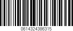 Código de barras (EAN, GTIN, SKU, ISBN): '0614324386315'