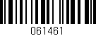 Código de barras (EAN, GTIN, SKU, ISBN): '061461'