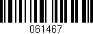 Código de barras (EAN, GTIN, SKU, ISBN): '061467'