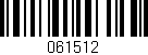 Código de barras (EAN, GTIN, SKU, ISBN): '061512'