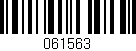 Código de barras (EAN, GTIN, SKU, ISBN): '061563'