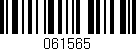 Código de barras (EAN, GTIN, SKU, ISBN): '061565'