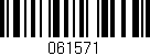 Código de barras (EAN, GTIN, SKU, ISBN): '061571'