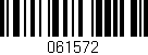 Código de barras (EAN, GTIN, SKU, ISBN): '061572'