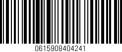 Código de barras (EAN, GTIN, SKU, ISBN): '0615908404241'