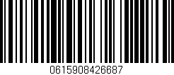 Código de barras (EAN, GTIN, SKU, ISBN): '0615908426687'