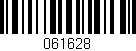 Código de barras (EAN, GTIN, SKU, ISBN): '061628'