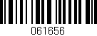 Código de barras (EAN, GTIN, SKU, ISBN): '061656'