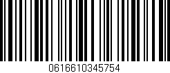 Código de barras (EAN, GTIN, SKU, ISBN): '0616610345754'