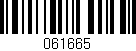 Código de barras (EAN, GTIN, SKU, ISBN): '061665'